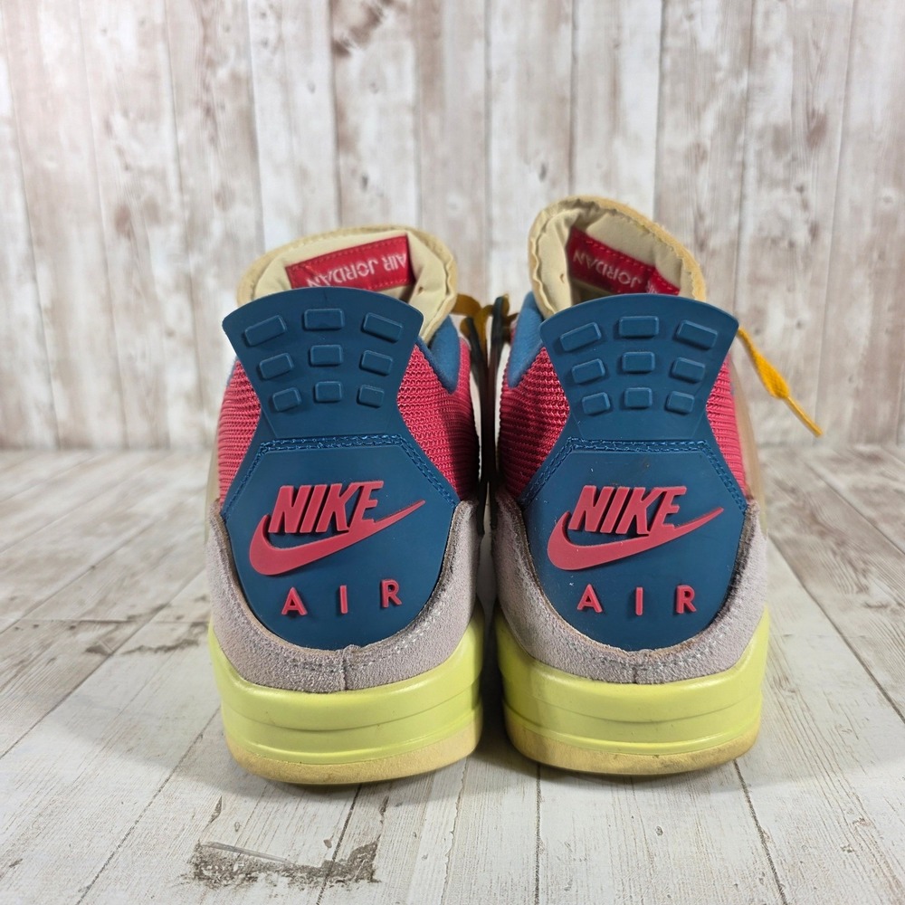 Jordan 4 Retro Union LA Guava Ice Mens 11 DC9533-800 Pink Blue Yellow Sneakers - Picture 3 of 8
